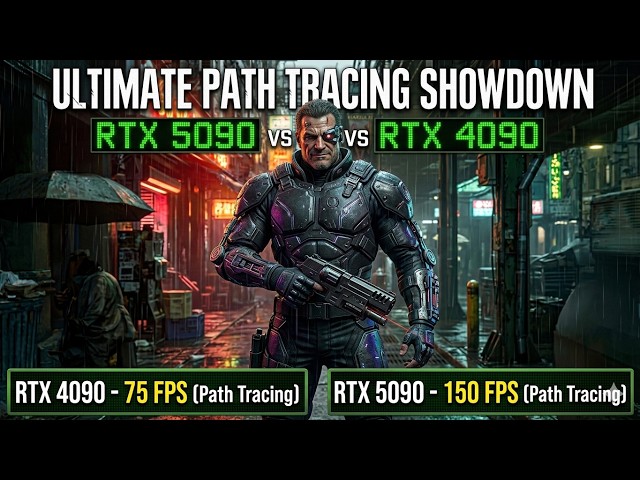 Resident Evil Requiem RTX 4090 vs. RTX 5090 Path Tracing