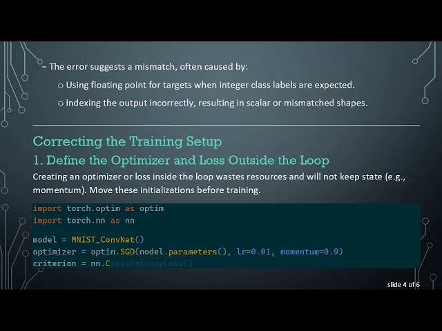 Fixing RuntimeError in PyTorch: Handling Floating Point Types for MNIST Classification