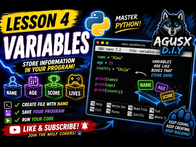 Python Lesson 4 of the Complete Python Course