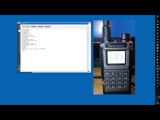 VMBasic Demo - Programming a K1 Radio with BASIC