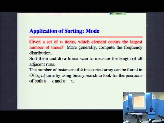 CSE373 2012 - Lecture 07 - Heapsort / Priority Queues