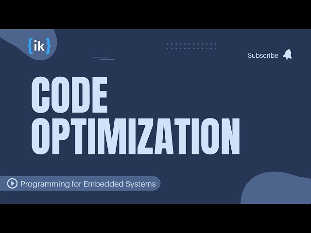Code Optimization