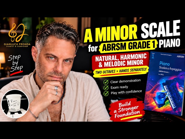 A Minor Scales for ABRSM Grade 1 Piano | Natural, Harmonic & Melodic 🎹