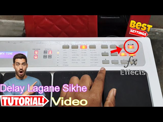 How To Put Delay in Roland SPD 20x Octapad || Best Settings || #rolandspd20x