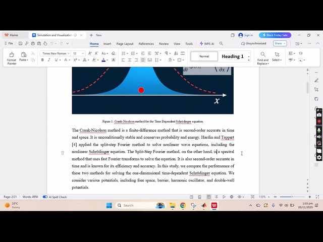 Quantum Wavepacket Simulation in MATLAB | Crank-Nicolson vs Split-Step Fourier Method