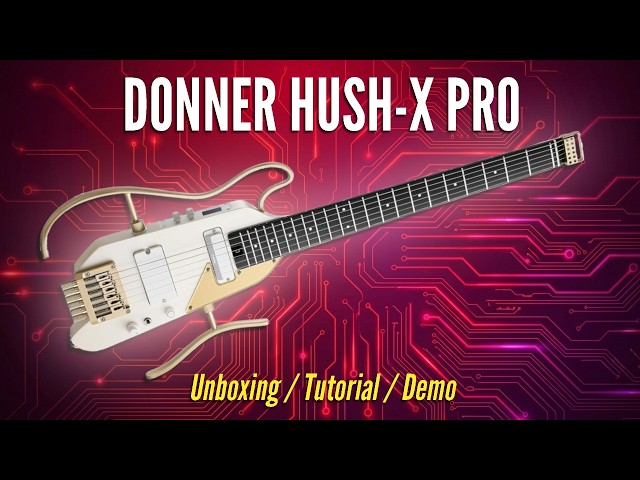 DONNER HUSH X PRO Portable Smart Electric Guitar | Unboxing / Tutorial / Demo