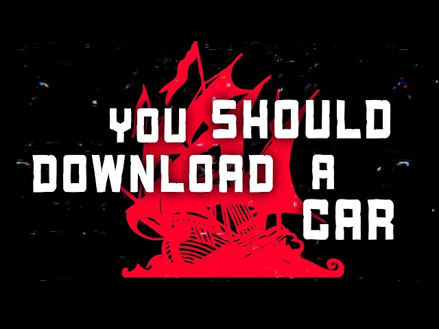 Piracy is morally correct, actually.