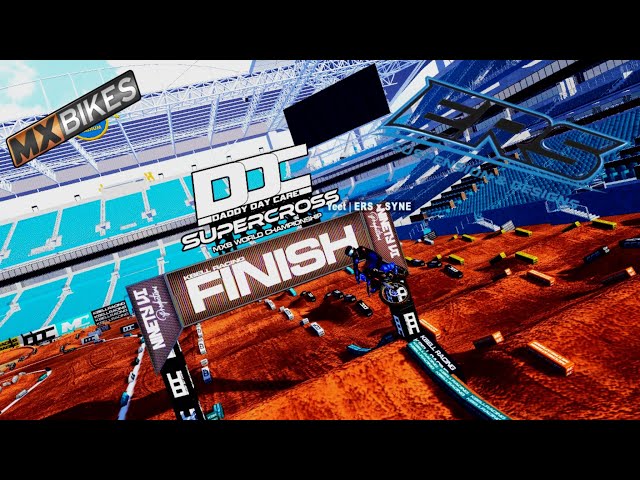 E3D Racing Series SX | YZ450 Full Lap Action | MXBikes