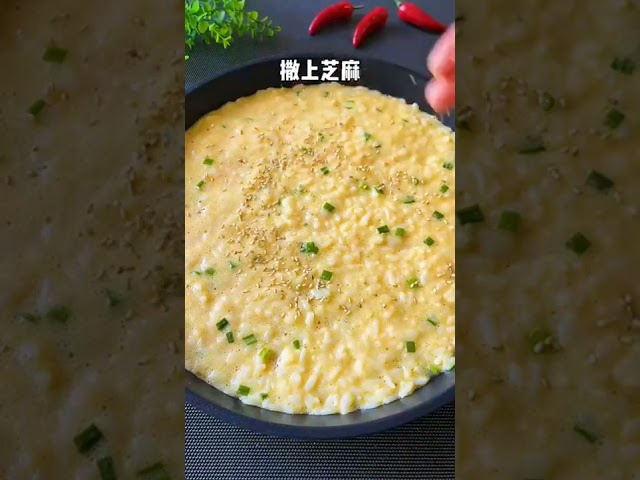Egg and Rice Omelette 🤤🤤 | Breakfast Recipe  #short