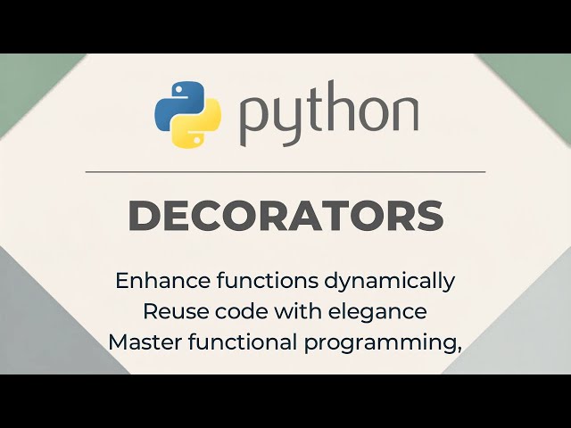 Python Decorator Explained! With Example | @theDataHouse_Official 