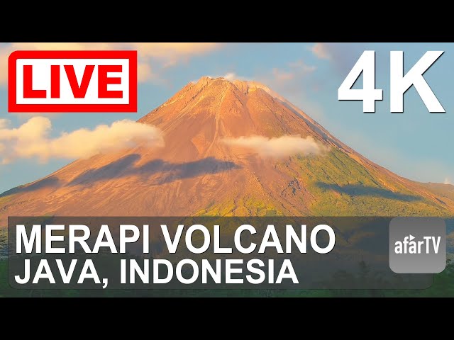 🔴 Live Now: 24/7 Merapi Volcano Erupting in 4K Ultra HD (Indonesia)