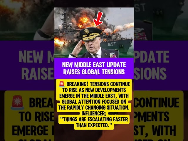 A new update is fueling global concern #BreakingNews #MiddleEast #GlobalConflict #Iran #Israel