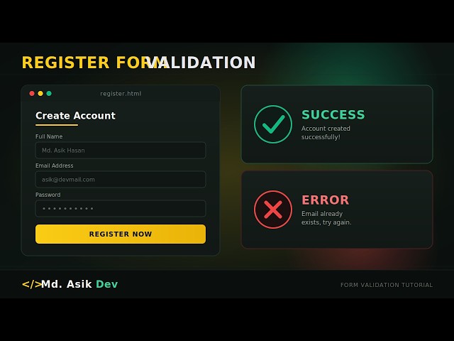 Asik Wheels Registration System | Success & Error State Handling in React 2nd Way.