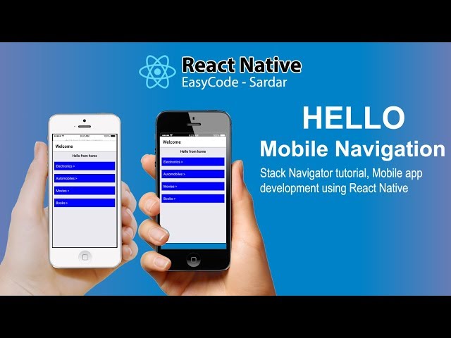 #1 React Native Navigation || Stack Navigator tutorial || Mobile app development using React Native