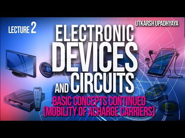 Electronic Devices and Circuits 02 Basic Concepts Continued (Mobility of Charge Carriers)