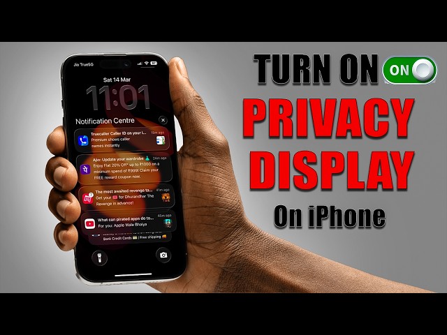 iOS 26 - Turn On (Privacy Display) on iPhone