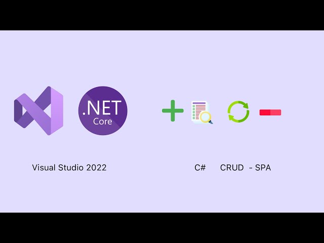 ASP.NET Core 6  with Visual Studio 2022 (Windows)  C# CRUD