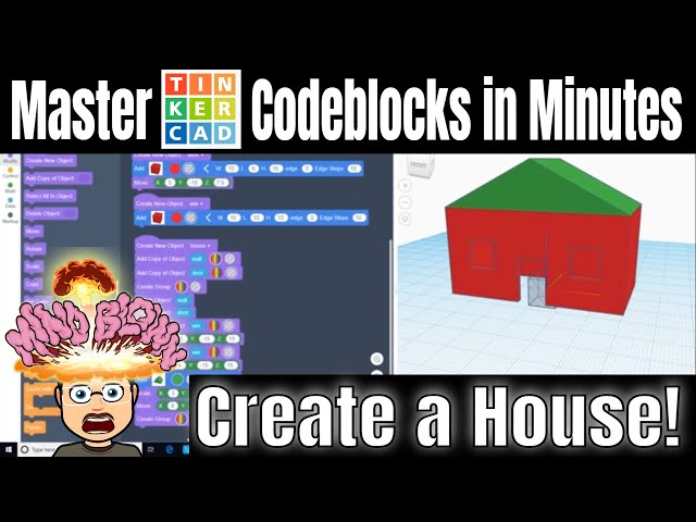 Create a CodeBlocks House in minutes! Great for beginners!