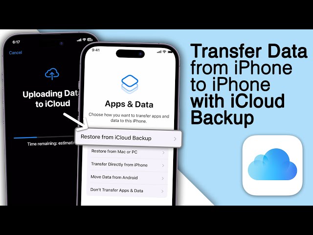 How to transfer Data from iPhone to iPhone with iCloud Backup! [Best Method]