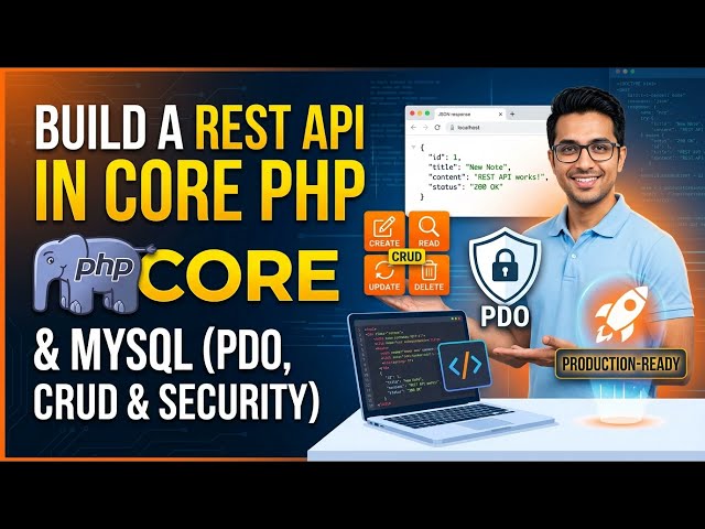 How to Build a REST API in Core PHP & MySQL PDO, CRUD & Security
