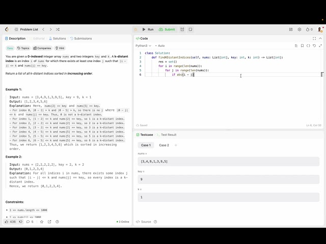 Find all K distant indicies in an Array