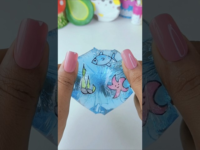 DIY Cute Water Squishy 🐟🐙#shorts #youtubeshorts #art #craft