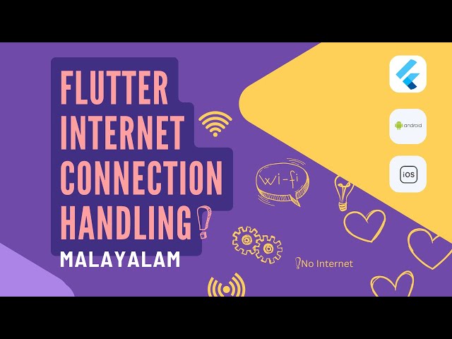Flutter Network Status Handling Tutorial in Malayalam | No Internet Alert, Connectivity Tips