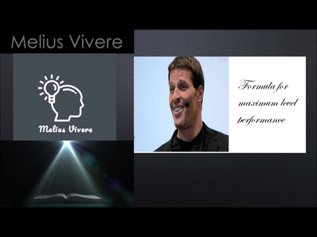 Anthony Robbins - Formula for maximum level performance | Deep Dive