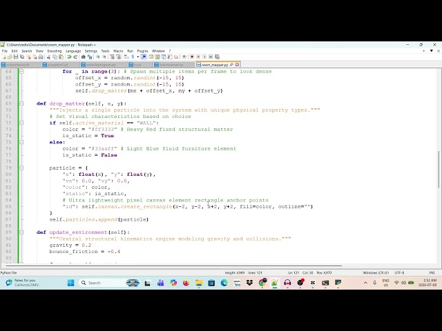 Coding a "Sims" Style Room Particle Mapper in Python! (Under 8 Minutes) | PARTICLE SCANNER