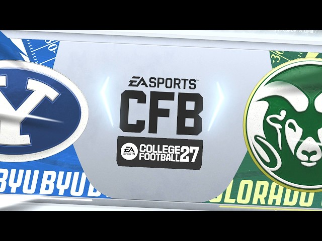 NCAA College Football 27 - BYU Cougars Vs Colorado State Rams PS5 Simulation Week 3 Full Gameplay