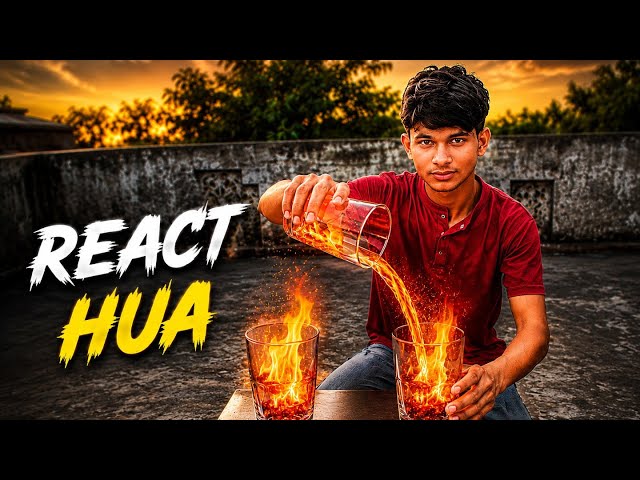 Real Experiment: Sudden Reaction in a Glass