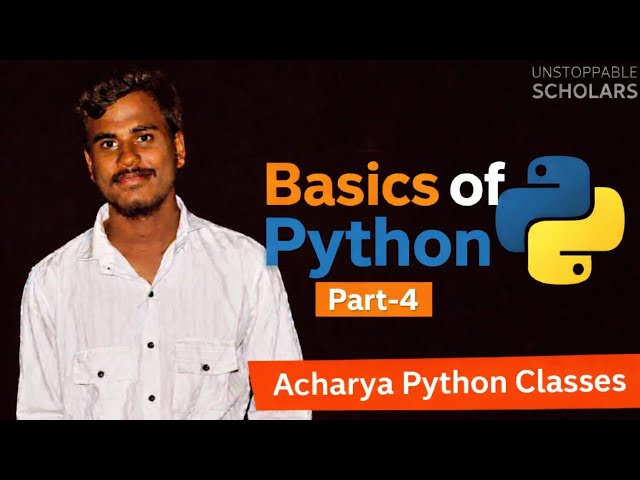Basics of Python Part-4 for Who are Interested to Learn Python Programming With Real Life Examples 😊