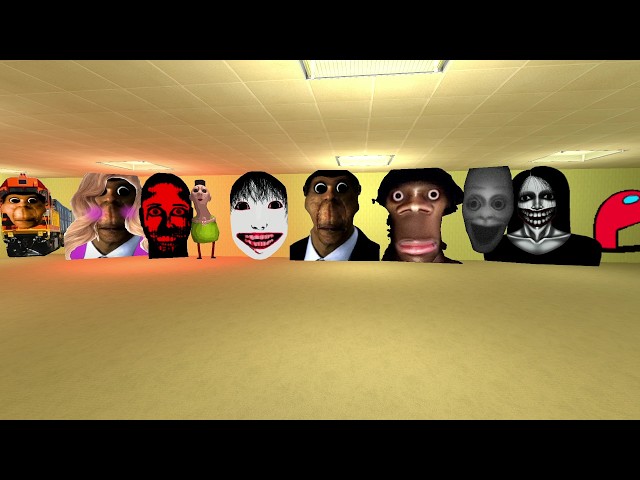unlimited nextbots in backrooms garrys mod snpc #snpc