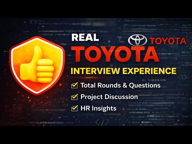How He Cracked Toyota | VIT ECE Student | DSA, Coding Strategy & Interview Rounds