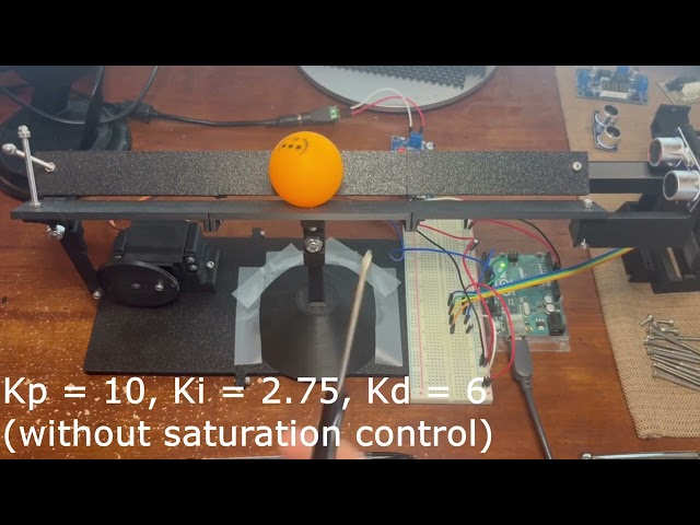 Balance Beam PID Control (Arduino)