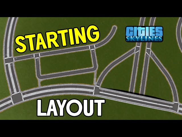 How to Start a City! Cities Skylines Road Layout and Traffic Fix Inspiration