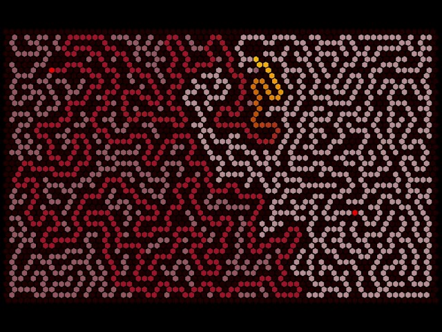 Hexagonal Maze solver using A* algorithm (euclidean heuristic)