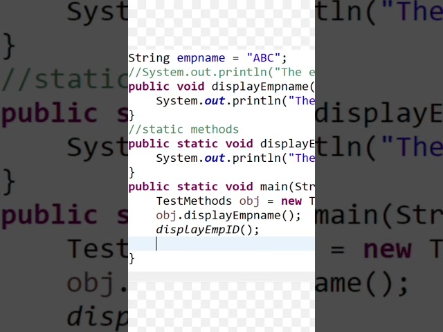 How to call static Method  in Java | Java in Telugu