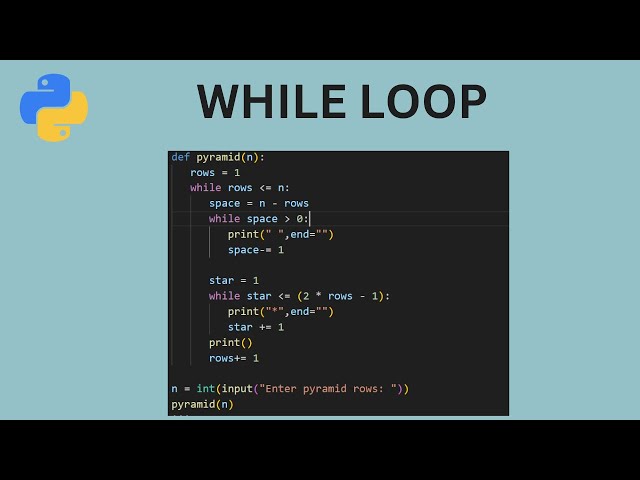 while loop and nested loop in python