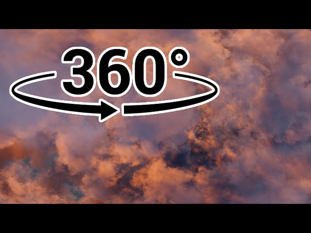Panoramic Sunset Clouds in 360 Stereoscopic Virtual Reality