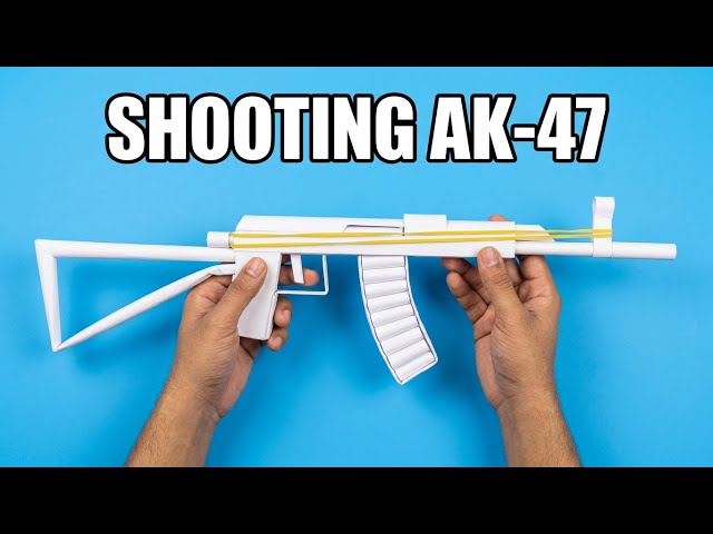 How to Make a Shooting AK-47 from Paper | DIY Paper Craft
