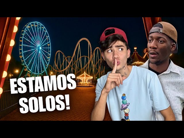 Me infiltro a un parque de diversiones de noche // Andy x Caliche