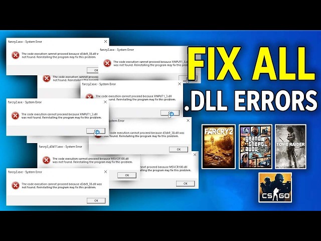 How To Fix All  DLLs Problems - Full Tutorial ( For Gaming )