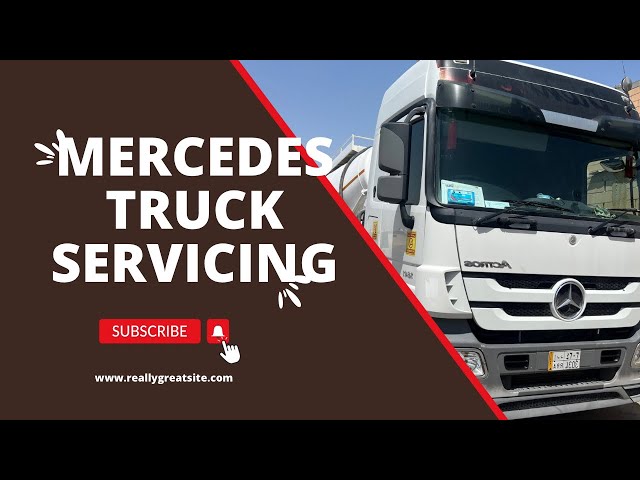 Saudi 🇸🇦|| MERCEDES Truck Service Time With High Technology || Tie rod Change|| #vlog || #trending