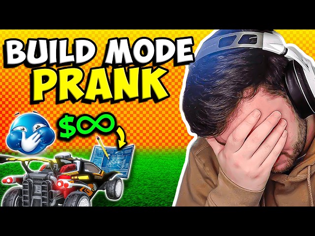 I PRANKED him in Rocket League Build Mode... will he notice?