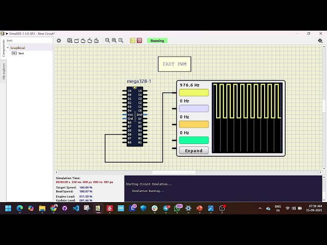 ⚡ AVR Fast PWM Tutorial | Generating PWM Signal on ATmega328P (Register Level Programming)