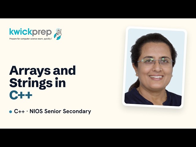 Arrays and Strings in C++: 1D, 2D, char and string | NIOS