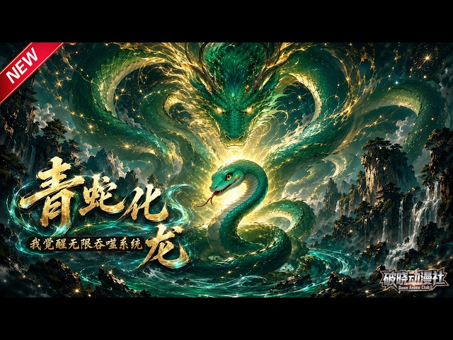 MULTISUB📢新番上线《青蛇化龙，我觉醒无限吞噬系统》第1~56集丨穿越成青蛇觉醒吞噬进化系统，吞万物化龙，血战百兽登顶山脉妖皇！#最新漫剧 #破晓动漫社