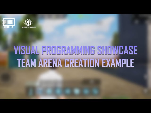 PUBG MOBILE | See the new Visual Programming in Action