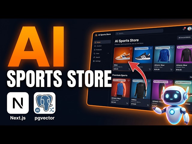 I Built an AI Sports Store using Vibe Coding! (Next.js & pgvector)